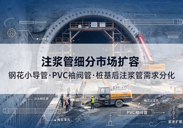 岳阳注浆管细分市场扩容，隧道钢花小导管、PVC 袖阀管、桩基后注浆管需求分化